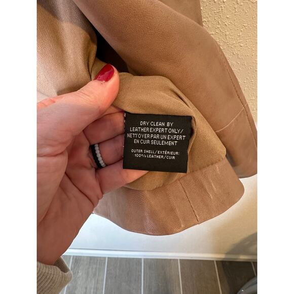 Lamarque Kirsi cropped biker jacket - medium - Picture 4 of 7